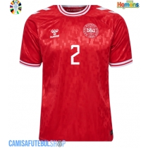 Camisa de time de futebol Dinamarca Joachim Andersen #2 Replicas 1º Equipamento Europeu 2024 Manga Curta